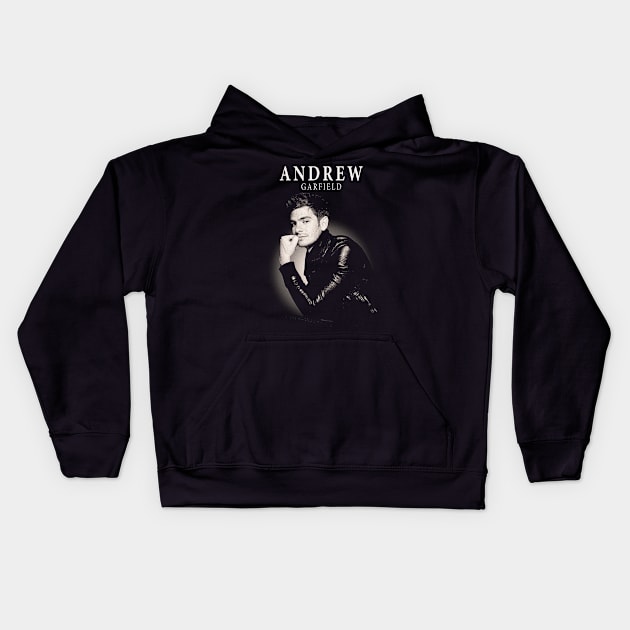 Andrew Garfield Vintage Kids Hoodie by Wishing Well